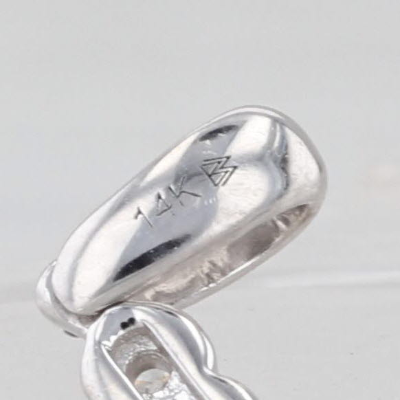 0.23ctw Diamond Cross Pendant 14k White Gold Religious Jewelry