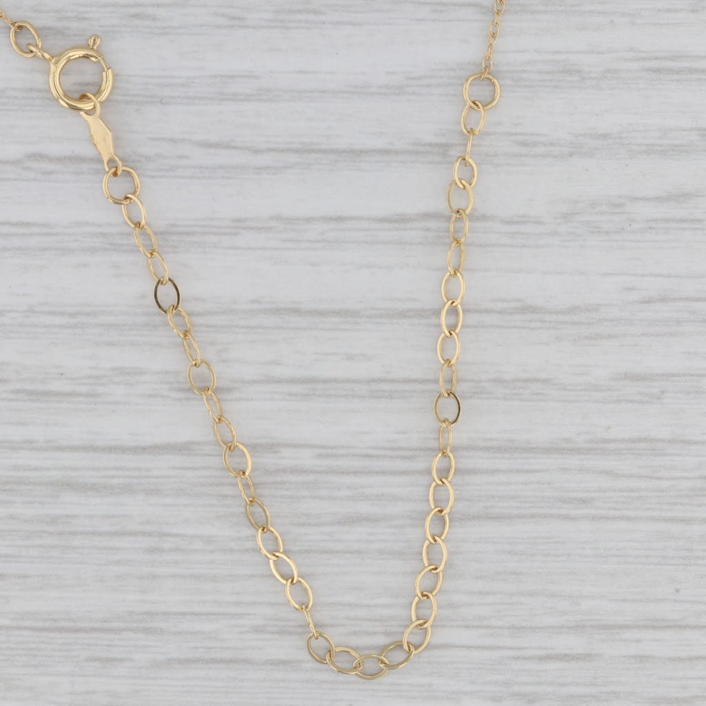Gray New Diamond Mama Pendant Necklace 10k Yellow Gold Adjustable Rope Chain