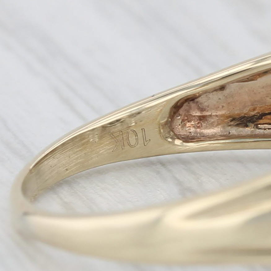 Light Gray 0.50ctw Diamond Soldered Bridal Set 10k Yellow Gold Size 9.25 Engagement Wedding