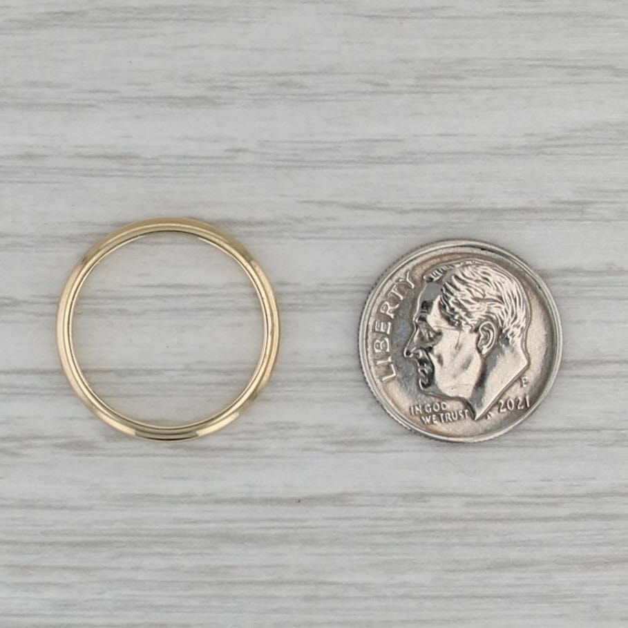 Classic 14k Yellow Gold Wedding Band Size 6 Ring Stackable