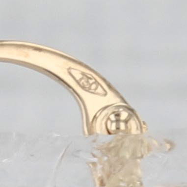 Textured Small Hoop Earrings 18k Yellow Gold Snap Top Round Hoops