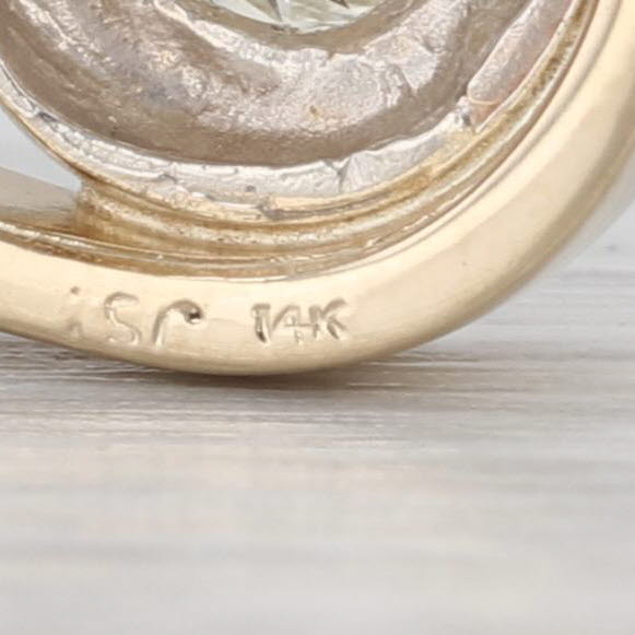 0.50ct Diamond Solitaire Teardrop Pendant 14k Yellow White Gold