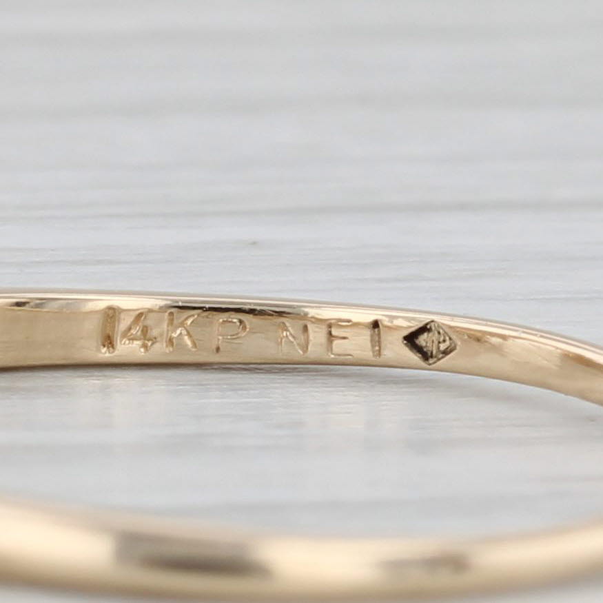 Light Gray 0.43ctw Diamond Baguette Ring Guard Enhancer 14k Yellow Gold Sz 10.25 Wedding