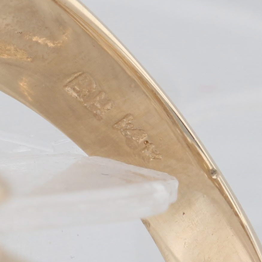 Light Gray 1.50ctw Diamond Bypass Ring 14k Yellow Gold Size 6.5 Cocktail