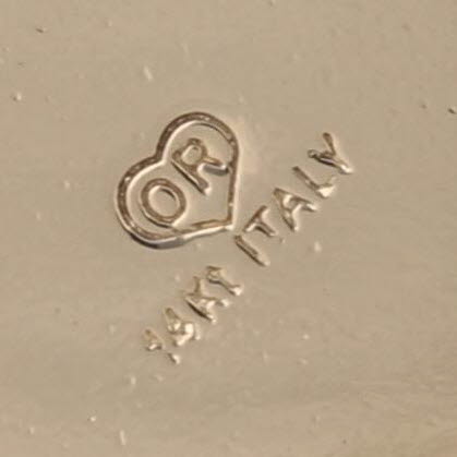 Kissing Cherubs Heart Pendant 14k Yellow Gold Small Charm Guardian Angels