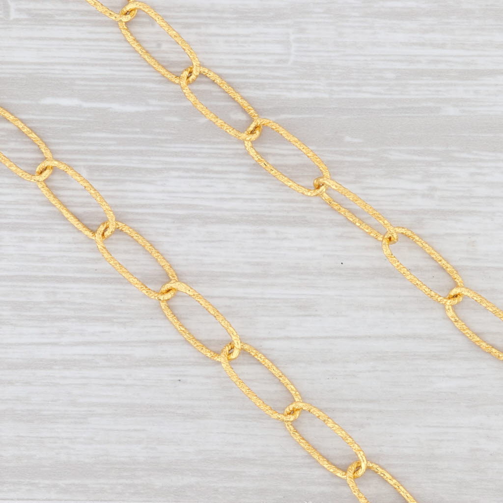 New Nina Wynn Turquoise Pendant 17.5" Necklace Sterling Gold Vermeil