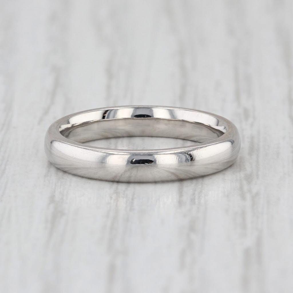 Novell Classic Platinum Wedding Band Size 4.75 Stackable Ring 3mm