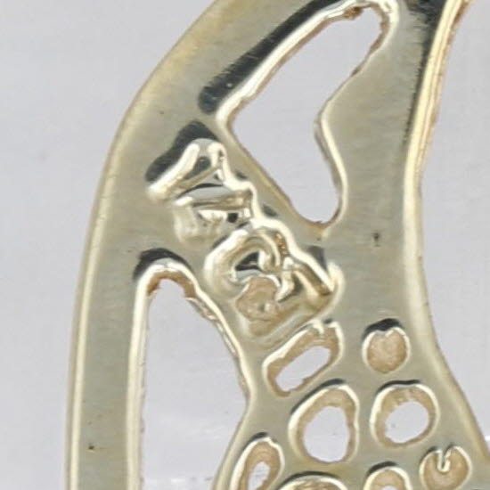 Giraffes Pendant 14k Yellow Gold Animal Jewelry
