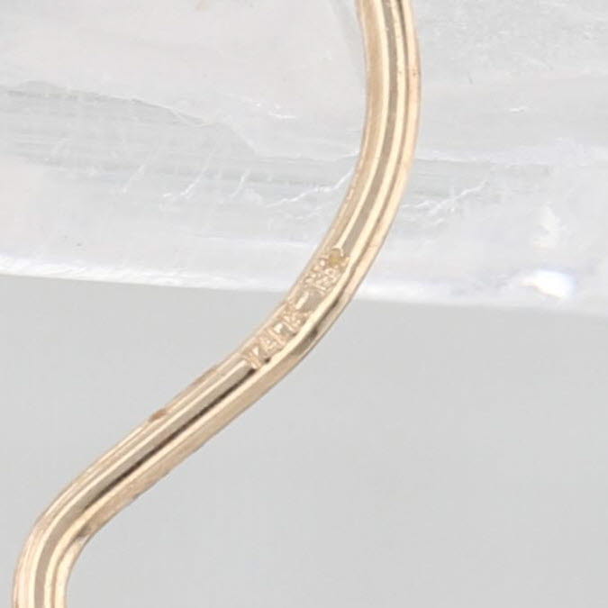 Cultured Black Pearl Drop Earrings 14k Yellow Gold Lever Backs