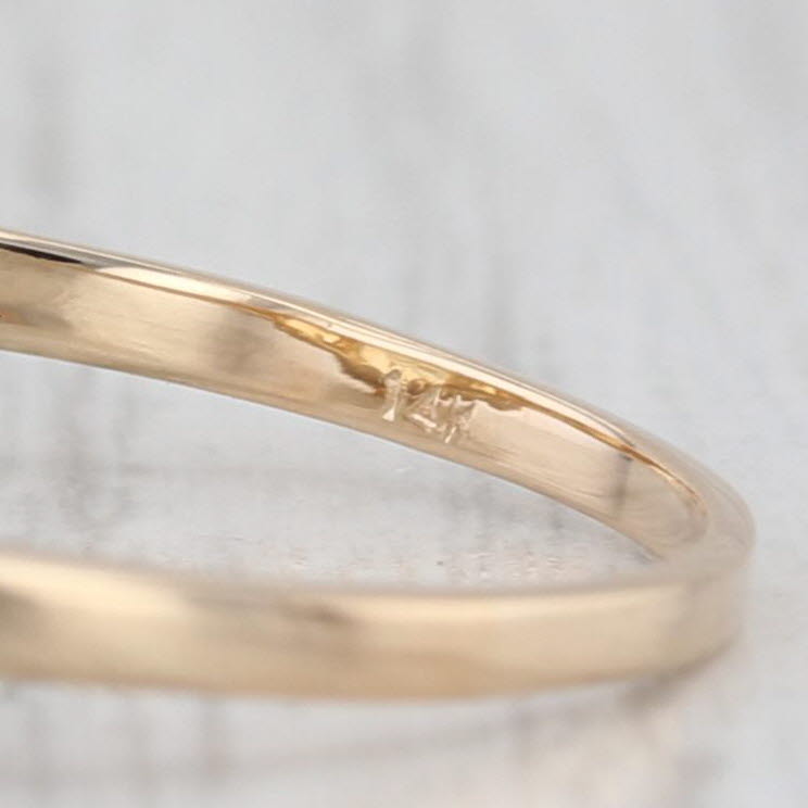 3.15ctw Oval Citrine 3-Stone Ring 14k Yellow Gold Size 8.25