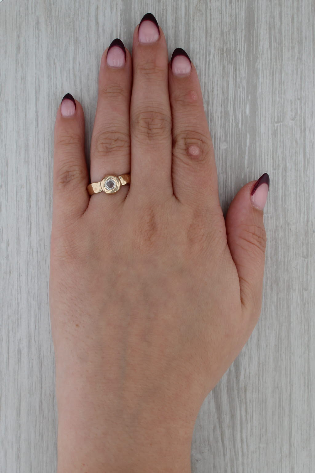 Jes Maharry Always Love 0.20ct Diamond Solitaire Engagement Ring 14k Gold Size 8