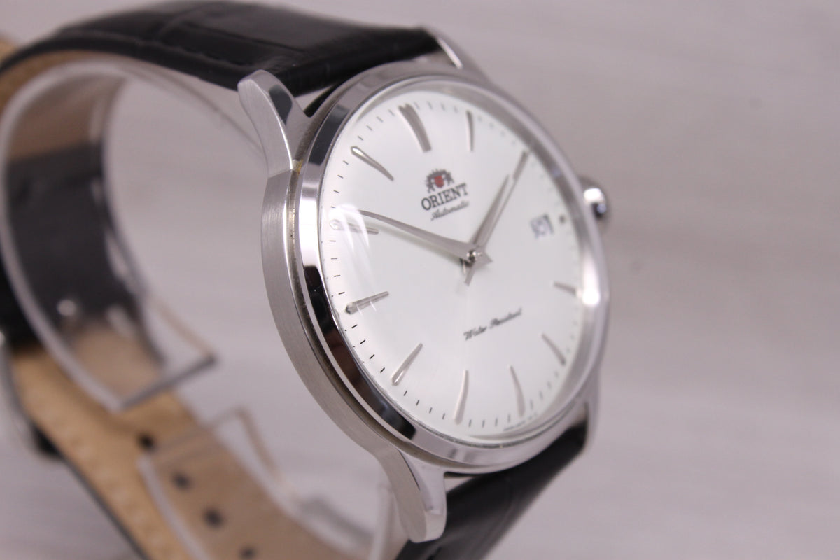 Orient Bambino Version 7 38mm Stainless Steel Automatic Watch Date RA-AC0M03S30B