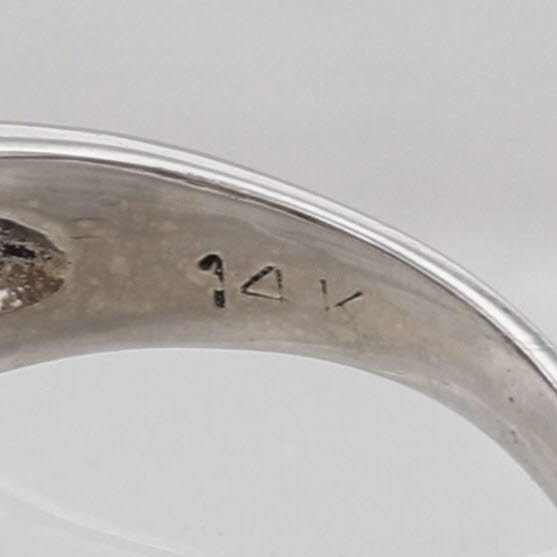 Cultured Pearl 0.27ctw Diamond Filigree Ring 14k White Gold Size 5.25