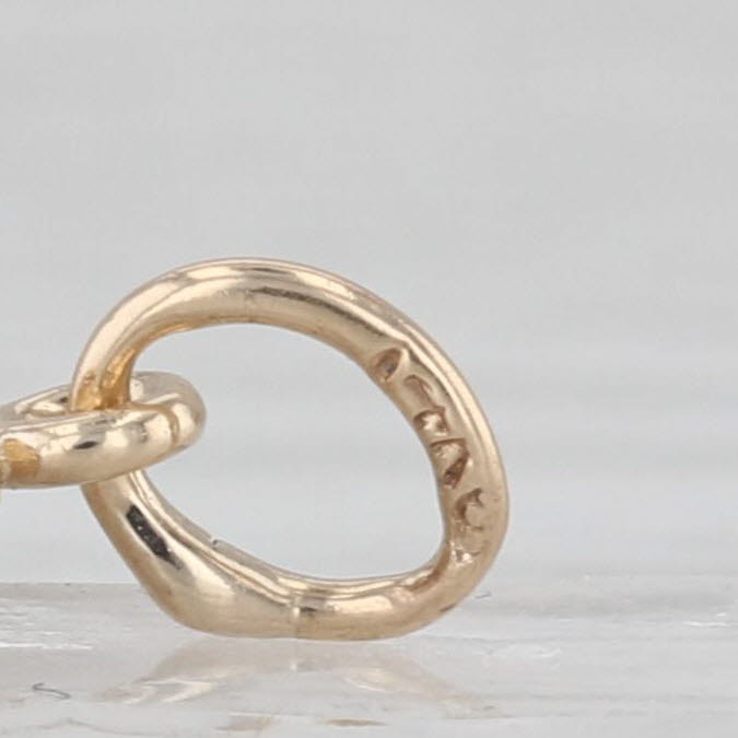 Vintage Love Birds Charm 14k Yellow Gold Pendant