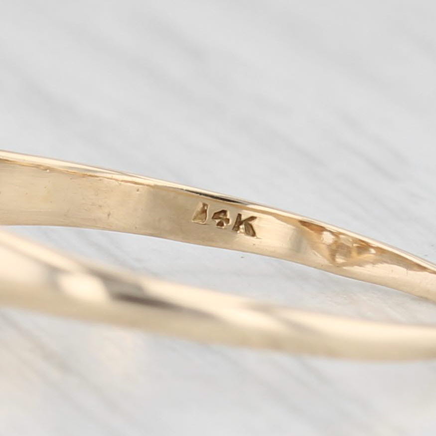 Light Gray Antique 0.28ct Diamond Solitaire Engagement Ring 14k Gold Transitional Round