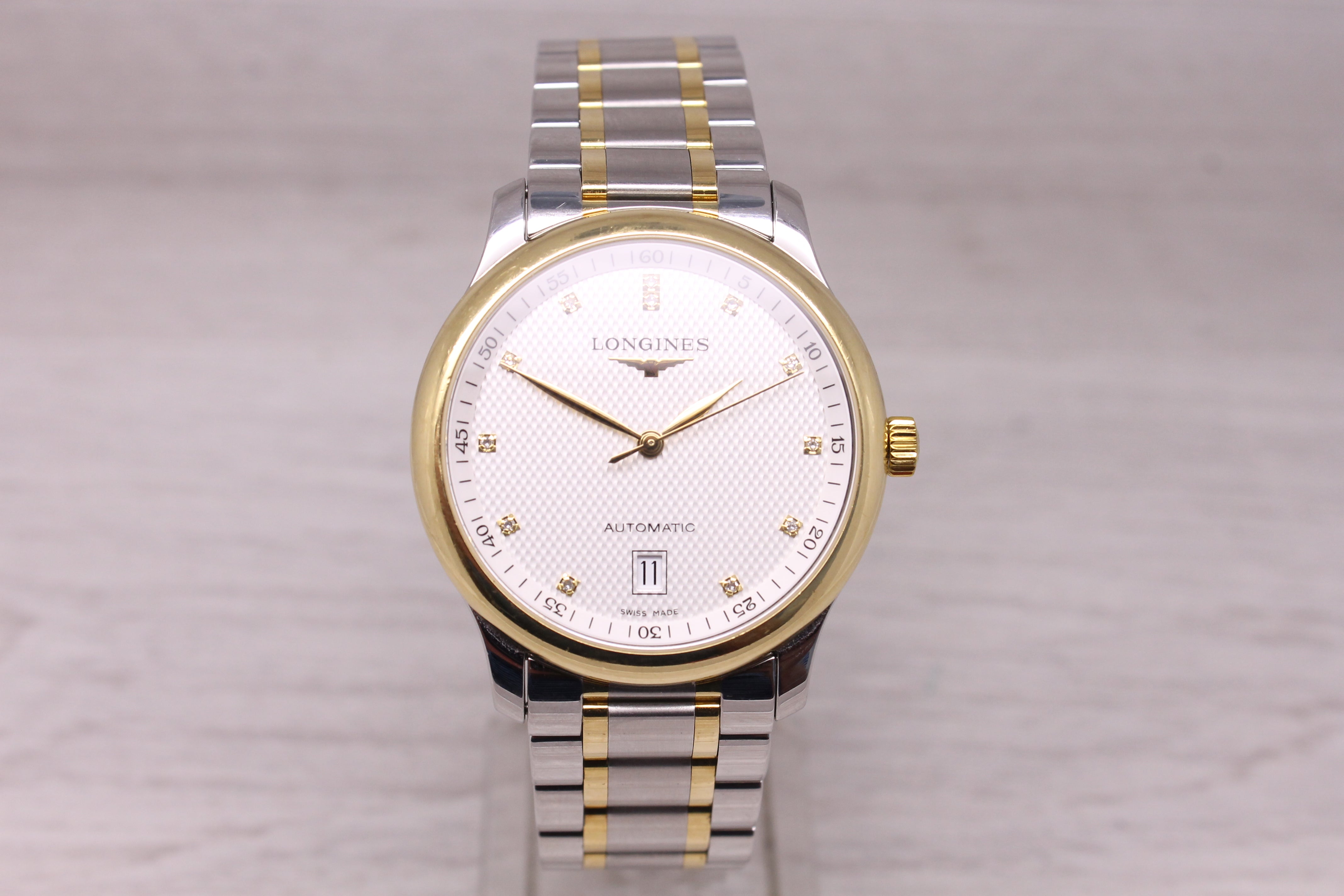 Longines Master Collection Steel & 18k 38.5mm Automatic Watch Swiss L2.628.5 Box