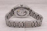 Gray Tag Heuer Carrera 41mm Steel Mens Automatic Watch Calibre 5 w Box Card Bracelet