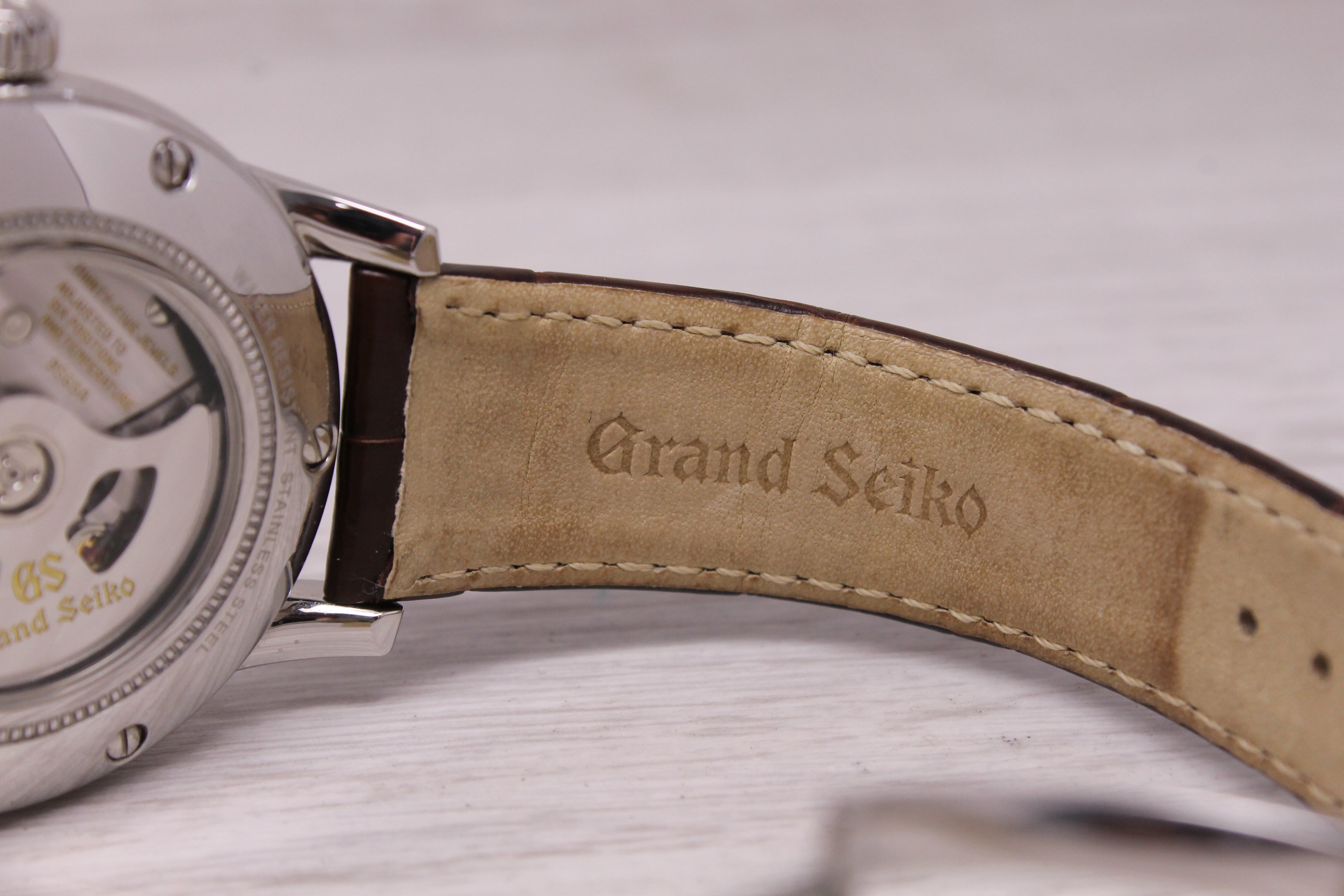 Grand Seiko Elegance SBGR261G Mens 39.5mm Steel Automatic Watch Box Strap Card
