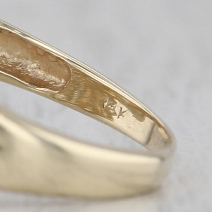 0.73ctw Diamond Cocktail Knot Ring 14k Yellow Gold Size 7