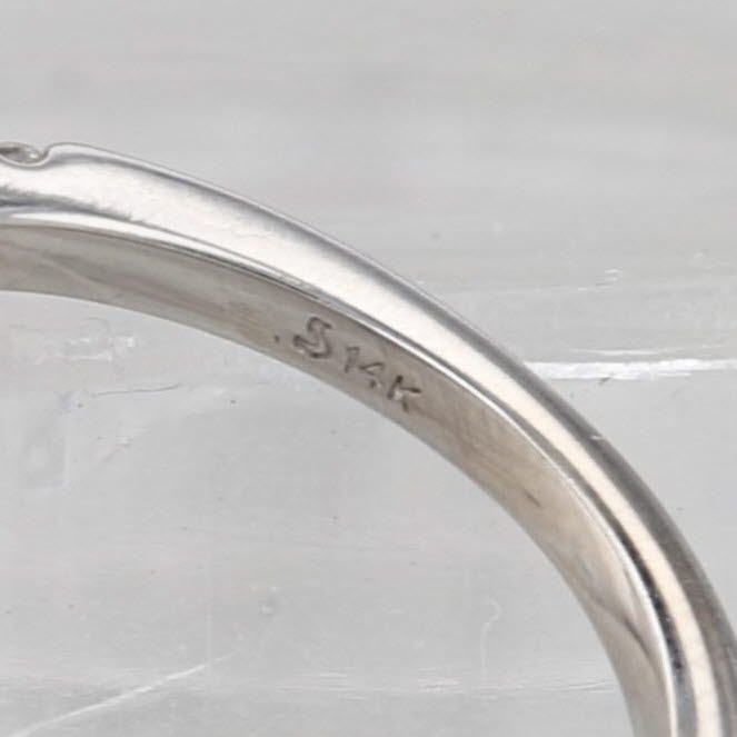 0.71ctw Pear Halo Dimond Engagement Ring 14k White Gold Size 3.5 Cathedral Band
