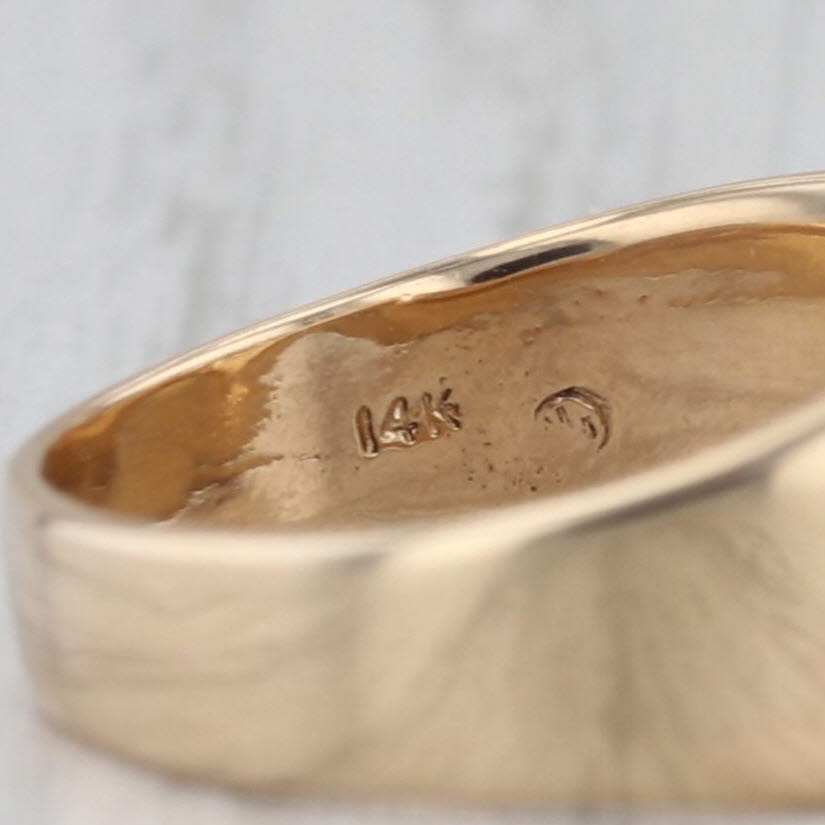 Twist Statement Band 14k Yellow Gold Size 5.5 Ring Stackable
