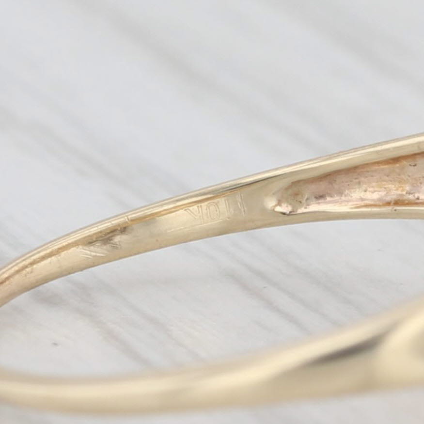 Light Gray 0.20ctw Diamond Cluster Engagement Ring 10k Yellow Gold Size 7