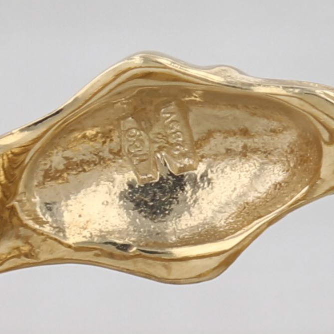 Flexible Coiled Snake Ring 18k Yellow Gold Size 5.5 Adjustable Vieri Gioielli