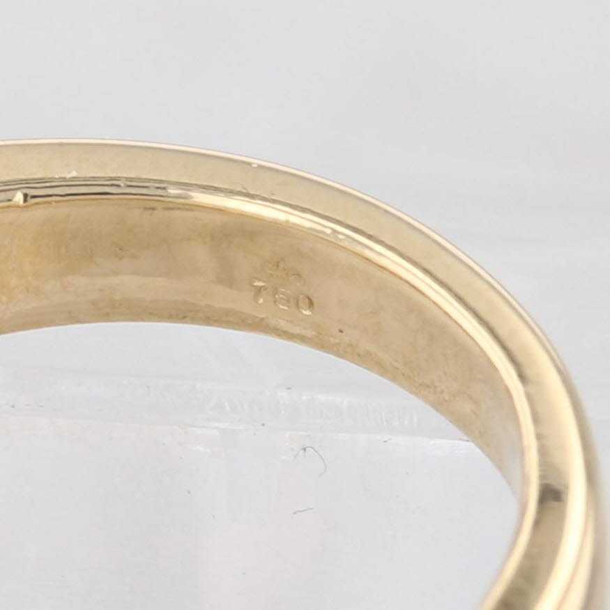 Light Gray 1ctw Diamond Wedding Band 18k Yellow Gold Stackable Anniversary Size 5 Ring
