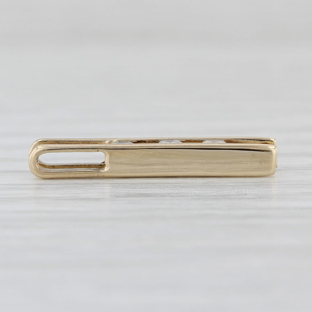 Light Gray 0.12ctw 3-stone Diamond Pendant 10k Yellow Gold