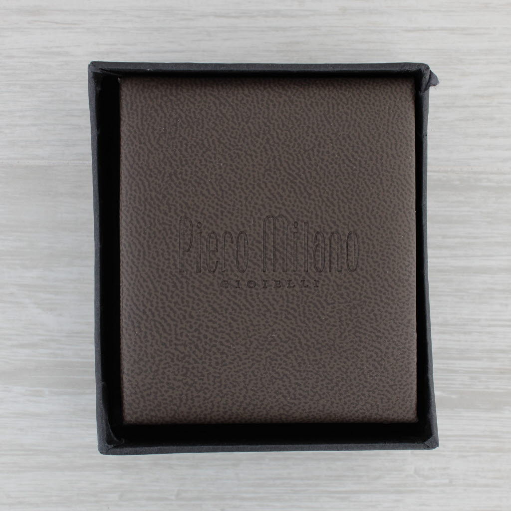 Dark Slate Gray Piero Milano Diamond Heart Swirl Ring 18k White Gold with Box Size 7