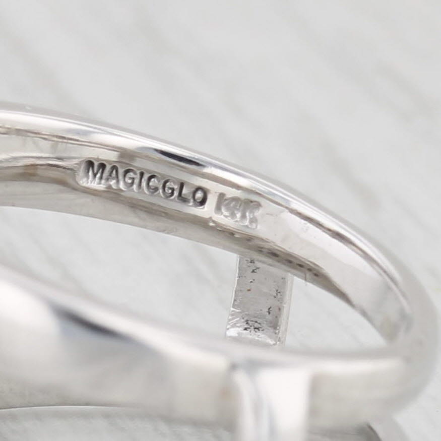 Light Gray 0.50ctw Diamond Ring Jacket Guard Enhancer 14k White Gold Size 6-6.25 Bridal