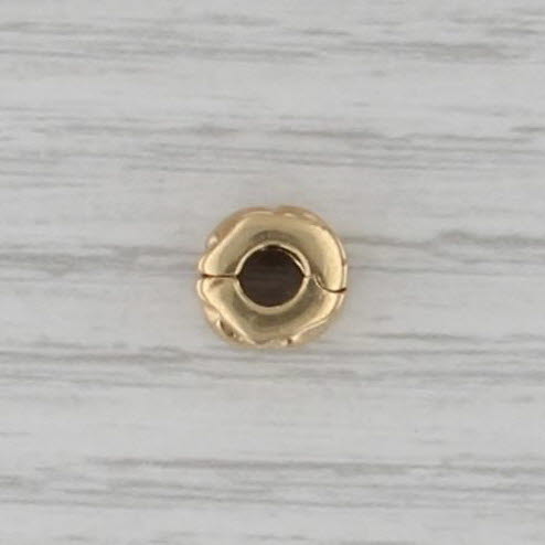 Authentic Pandora 750243 Heart Clip Bead Charm 14k Gold ALE