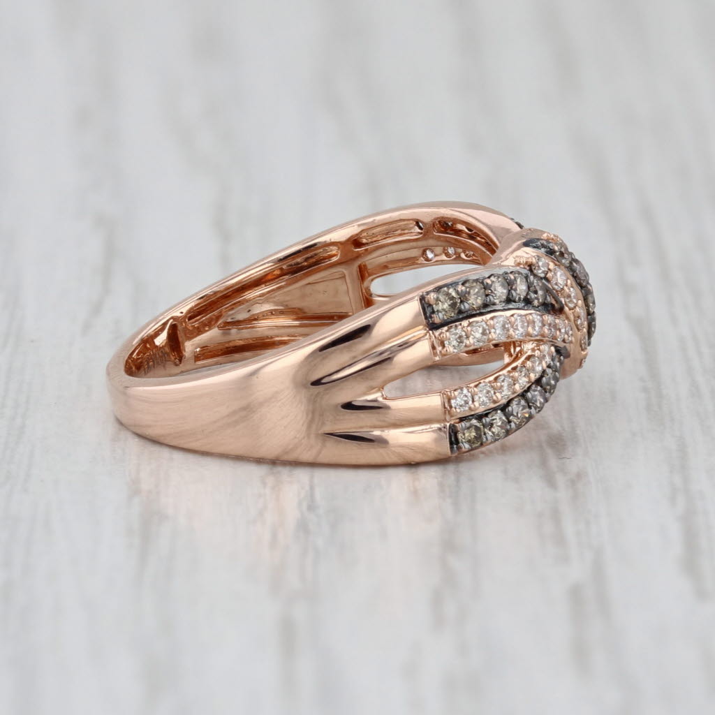 Le Vian Diamond Knot Ring 14k Rose Gold Size 7