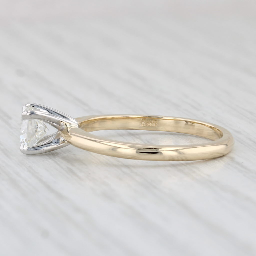 Light Gray New 0.70ct Round VS2 Diamond Solitaire Engagement Ring 14k Yellow Gold Sz 7 GIA