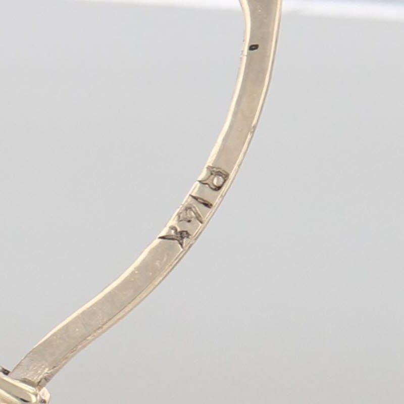 Heart Hoop Earrings 14k Yellow Gold Snap Top Round Hoops