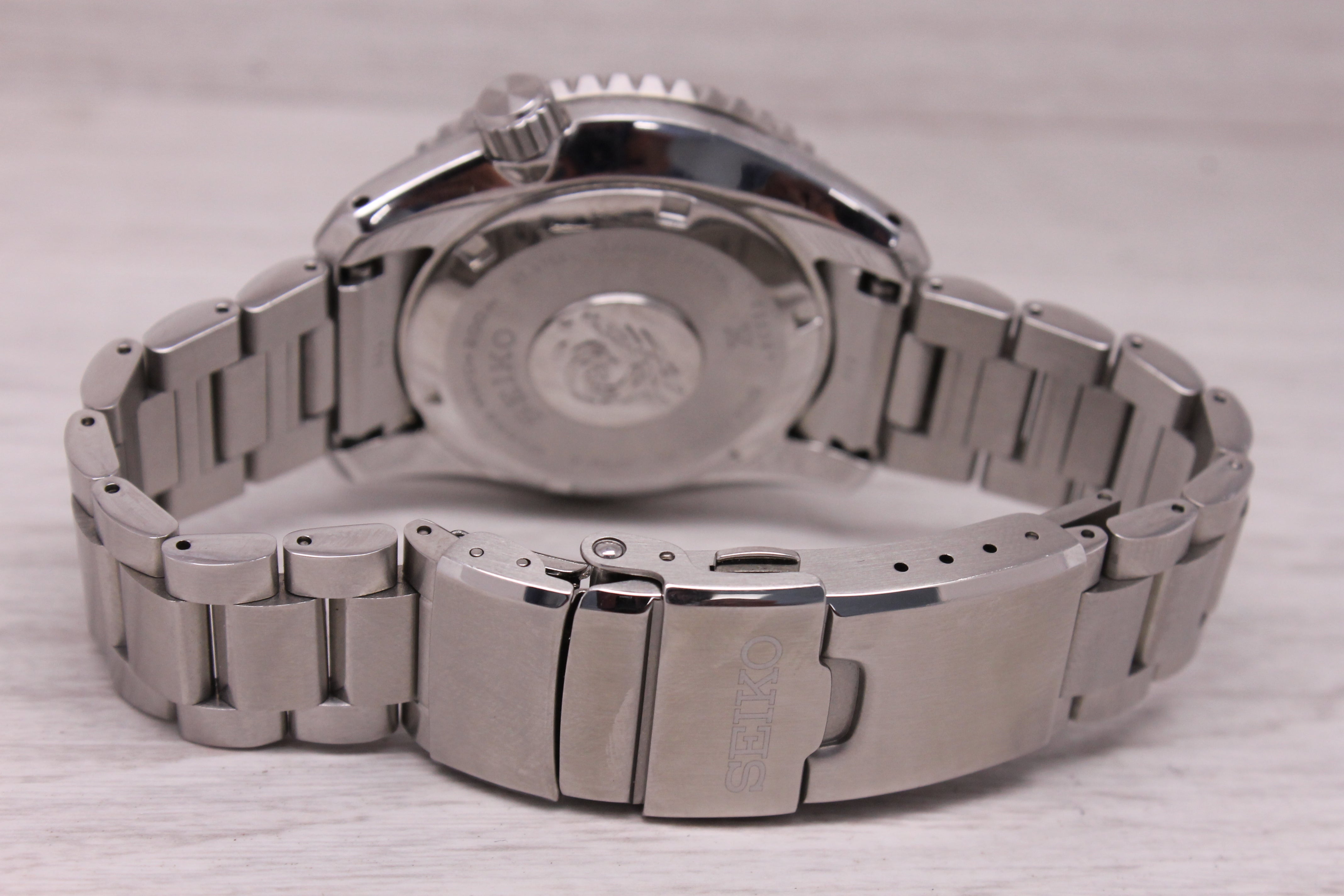 Seiko Prospex GMT SPB383J1 Mens 42mm Steel Automatic Diver Watch Bracelet & Box
