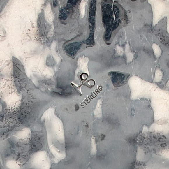 Turquoise Cloral Floral Pendant Bead Necklace Sterling Silver Native American HB