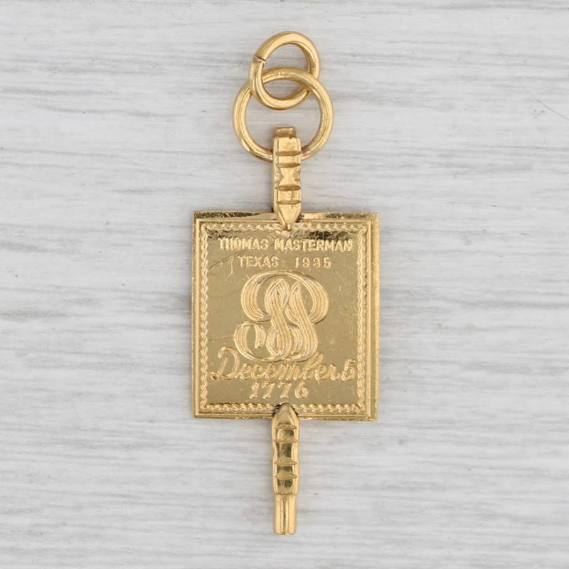 Phi Beta Kappa Honor Society Fraternity Key Fob Vintage