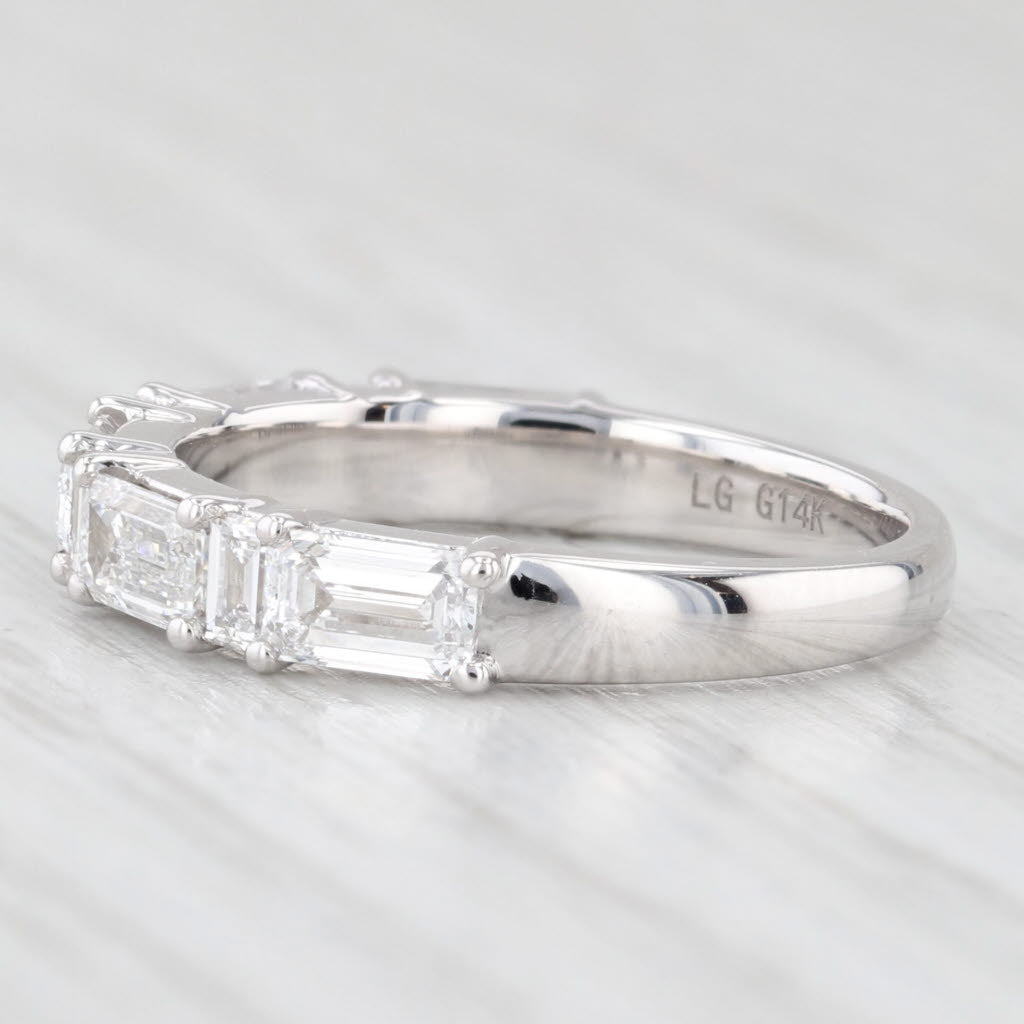 Light Gray New 1.94ctw Lab Grown Diamond Wedding Band 14k White Gold S 6.5 Stackable Ring