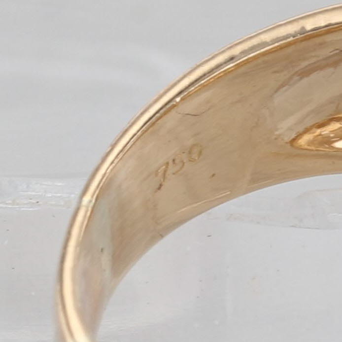 1.20ctw Pave Diamond Overlay Ring 14k Yellow Gold Size 5.25