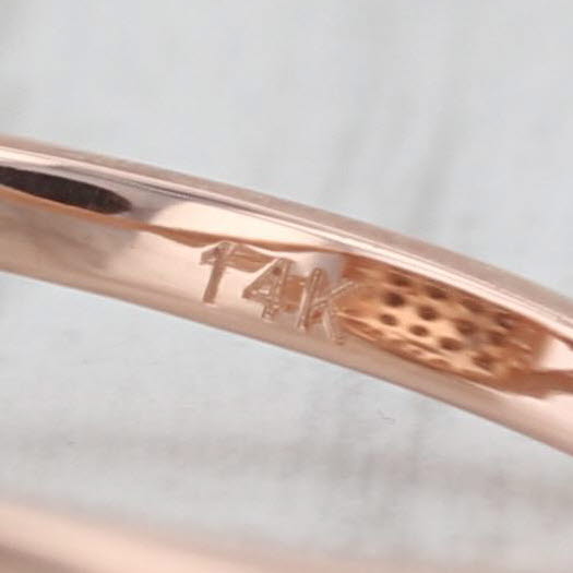 Effy 0.45ctw Champagne Diamond Halo Ring 14k Rose Gold Size 7.25