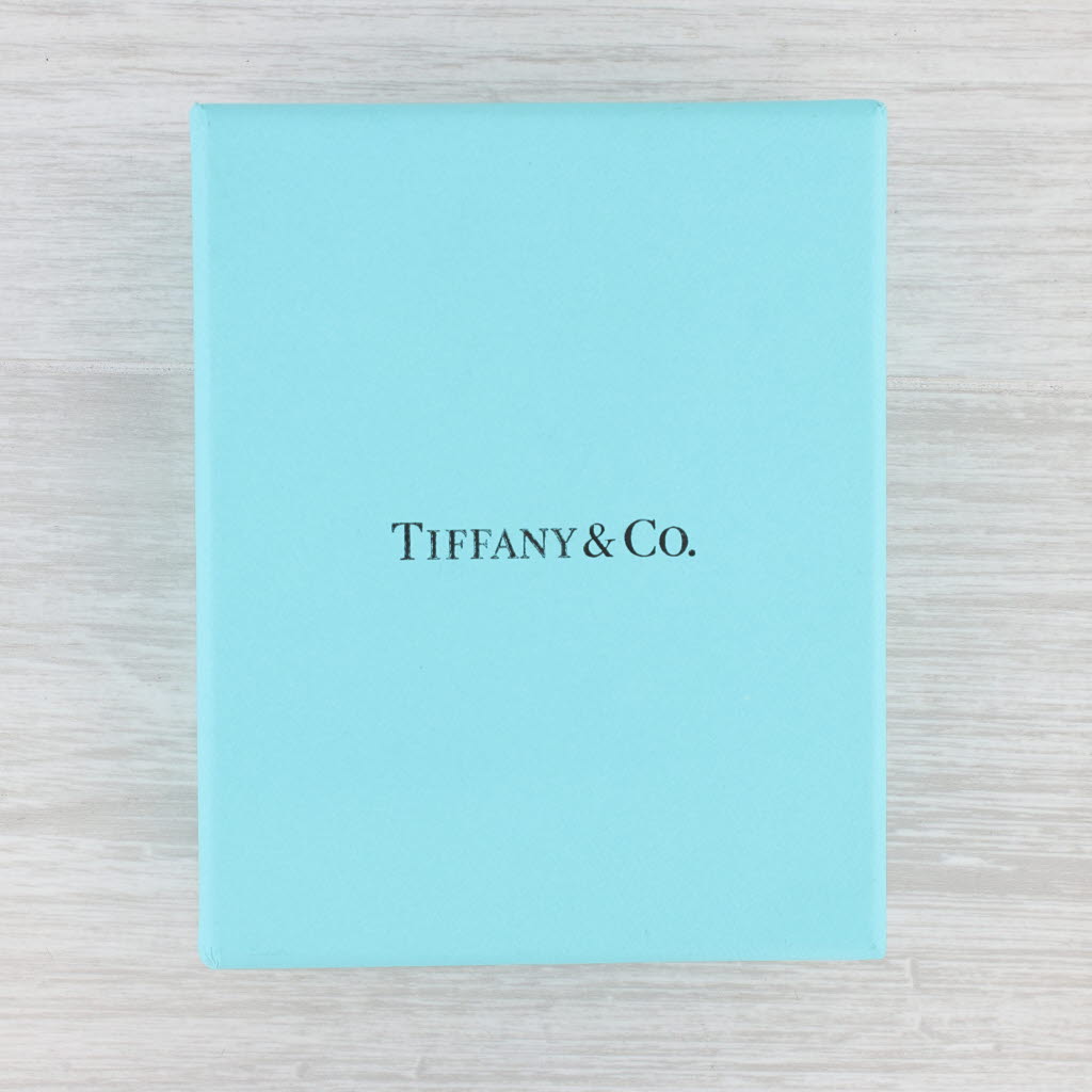 Powder Blue Tiffany & Co. Elsa Peretti Sterling Silver Open Heart Pendant Necklace 18" w/Box