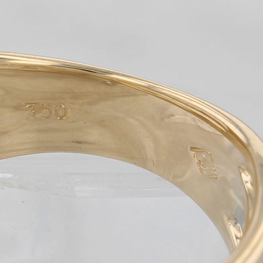 Gray 0.28ctw Diamond Orbit Multiband Ring 18k Yellow Gold Size 7.25