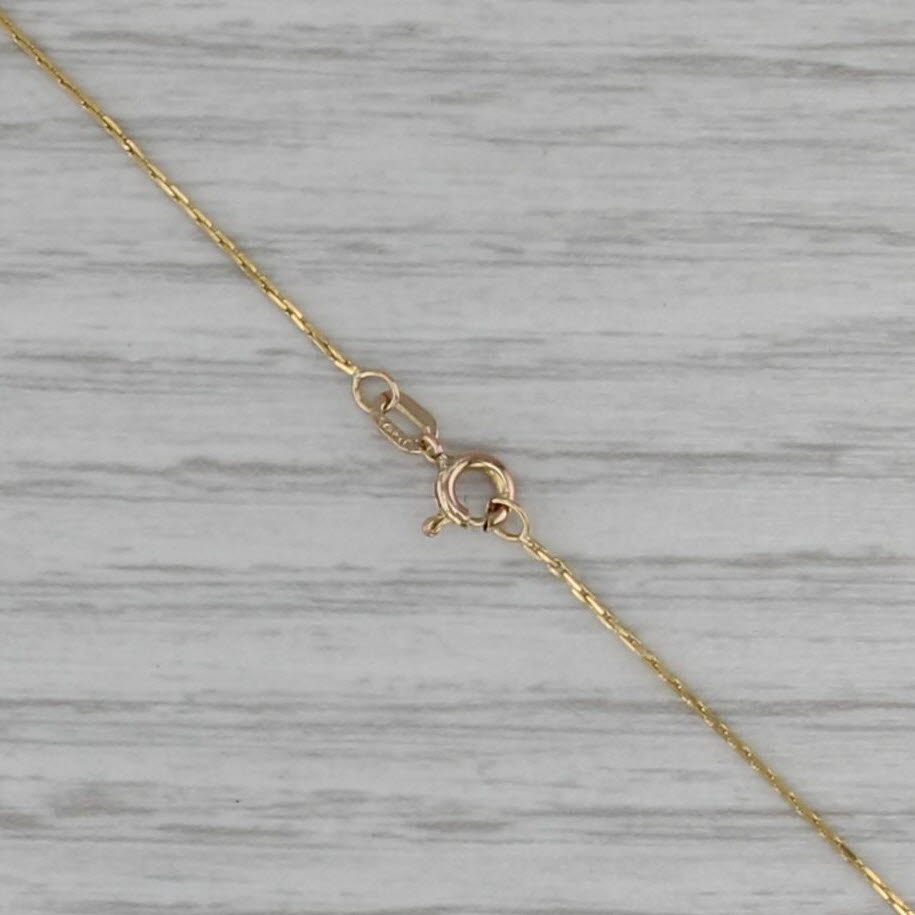 6ct Pear Amethyst Solitaire Teardrop Pendant Necklace 14k Yellow Gold 20" C-Link