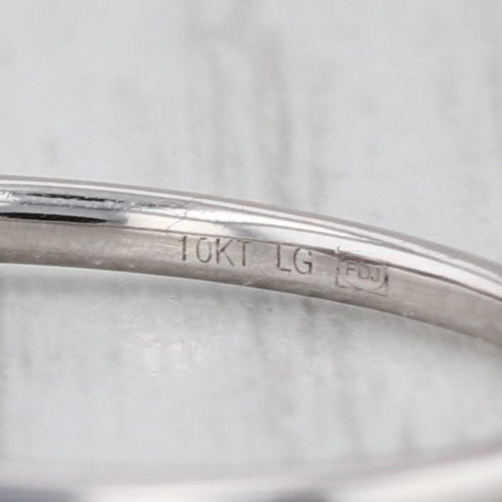 0.28ct Oval Lab Grown Diamond Solitaire Engagement Ring 10k White Gold VS2 F-G