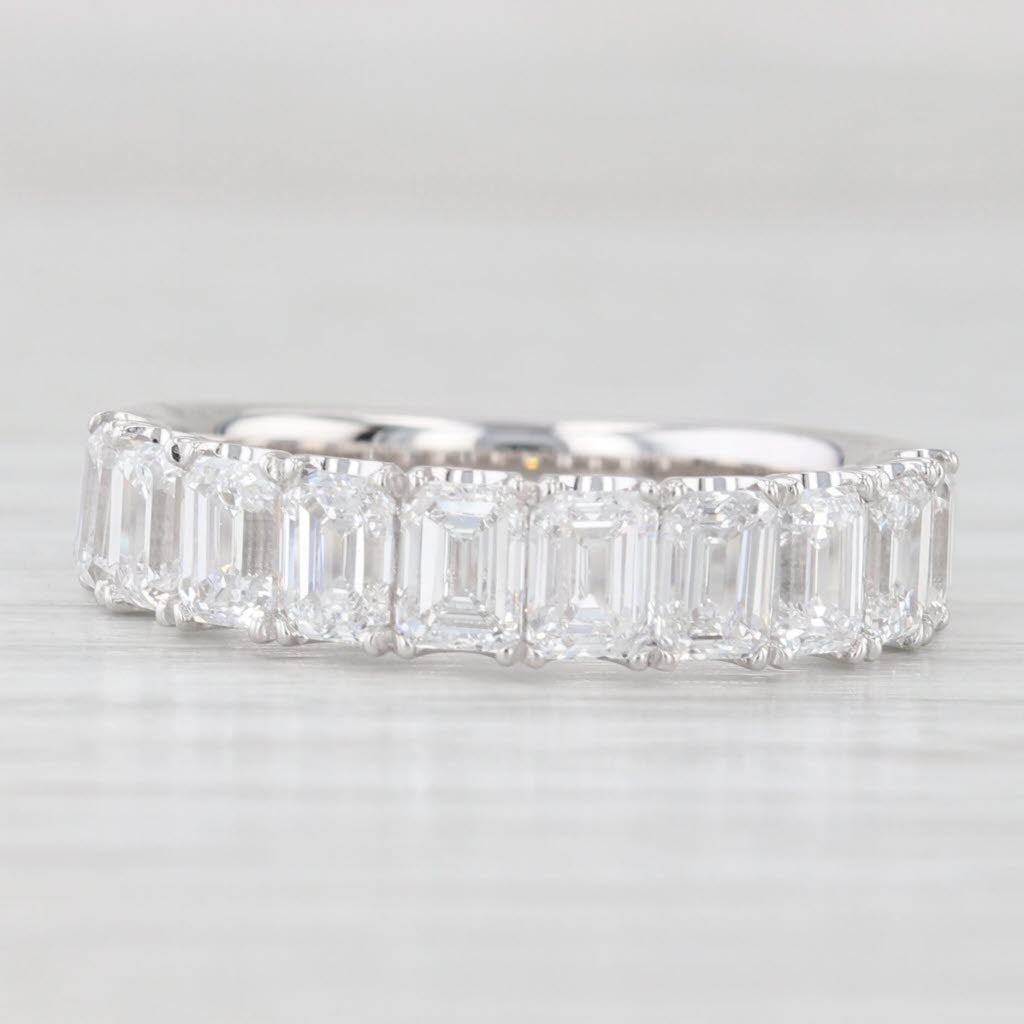 Light Gray New 2.48ctw Lab Grown Diamond Ring Wedding Anniversary Band 14k White Gold S 6.5