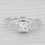 Scott Kay 1.42ctw Princess Diamond Halo Engagement Ring 14k Gold Size 8 EGL USA