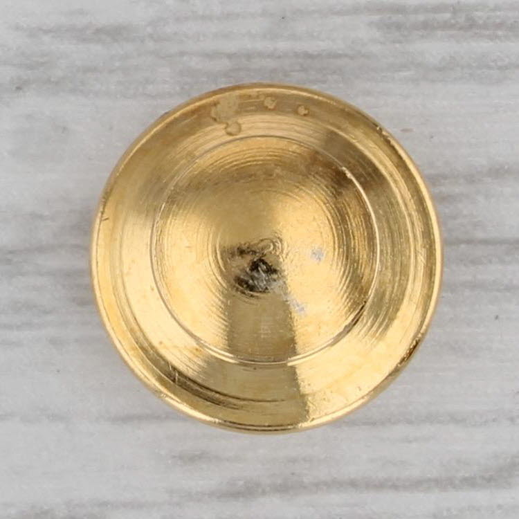 Gray Small Tubal Cane Masonic Lapel Pin 14k Yellow Gold