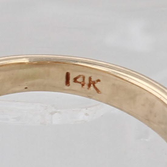 0.46ctw 3-Stone Marquise Diamond Ring 14k Yellow Gold Small Size 1.5