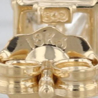 0.52ctw Diamond Princess Stud Earrings 14k Yellow Gold Solitaire Studs